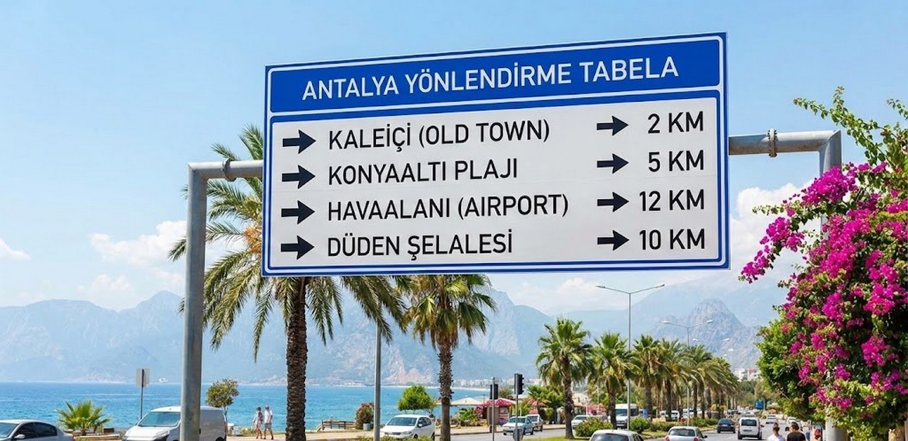Antalya Yönlendirme Tabela